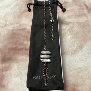Silpada Sterling Necklace w/ Pearl Pendant